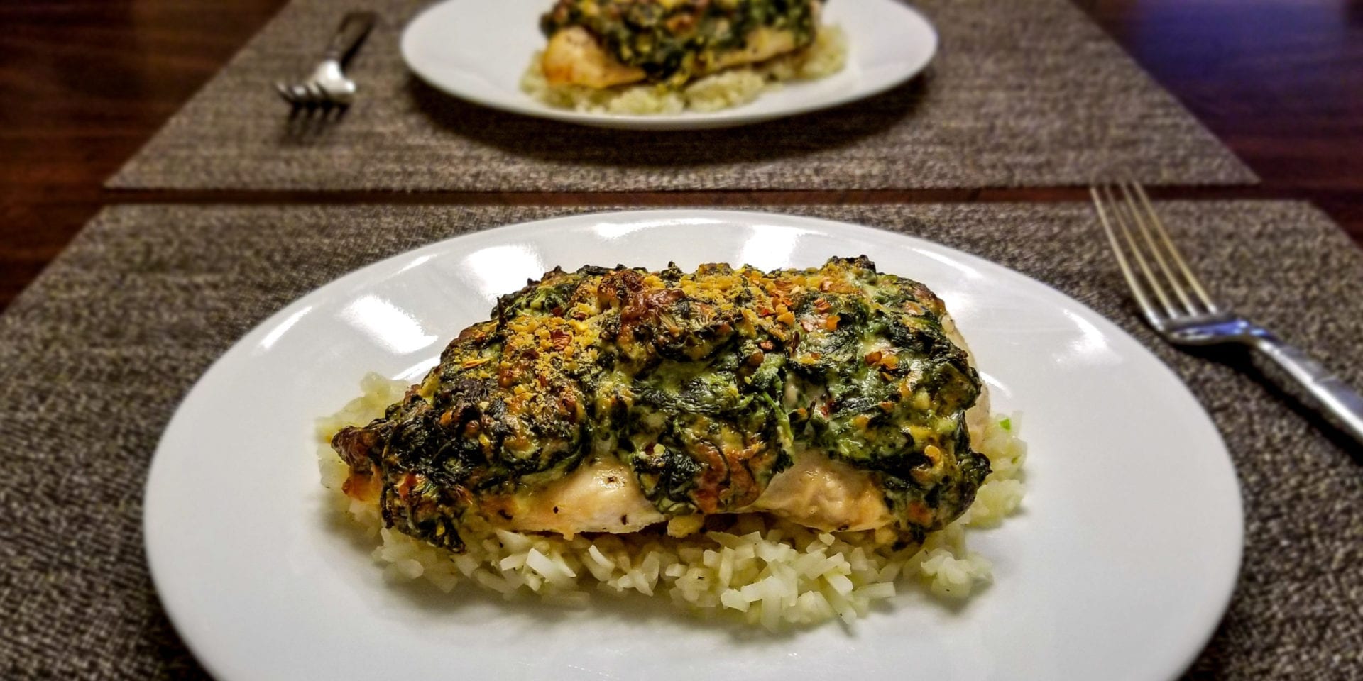 cheesy stuffed spinach chicken