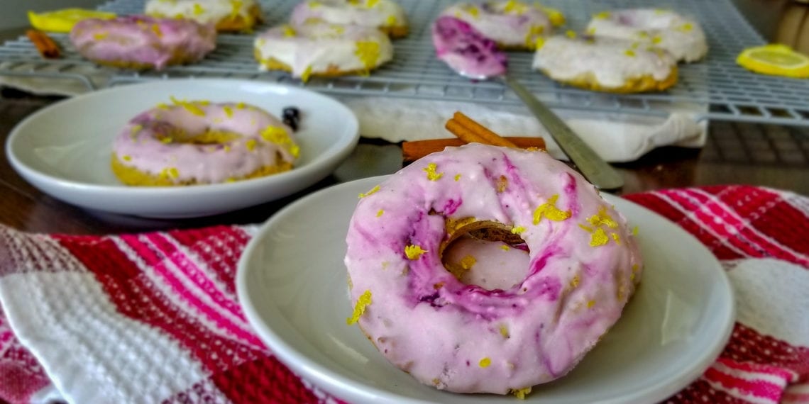 lemon blueberry donut