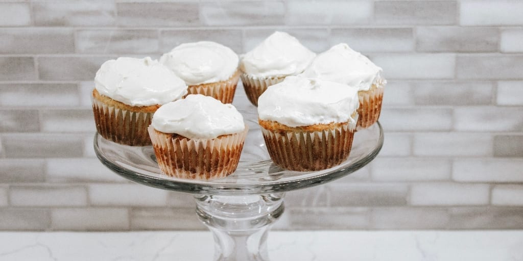 keto maple cupcake