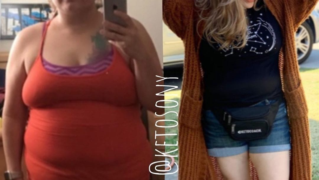 ketosony and her weight loss transformation on keto