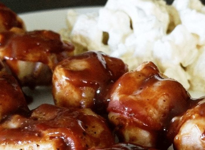 keto bbq chicken and potato salad