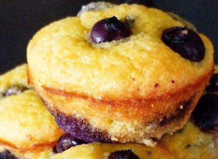 Keto Lemon Blueberry Muffins