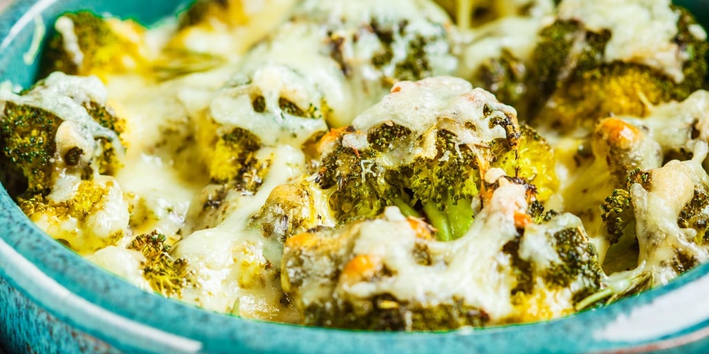 keto parmesan broccoli