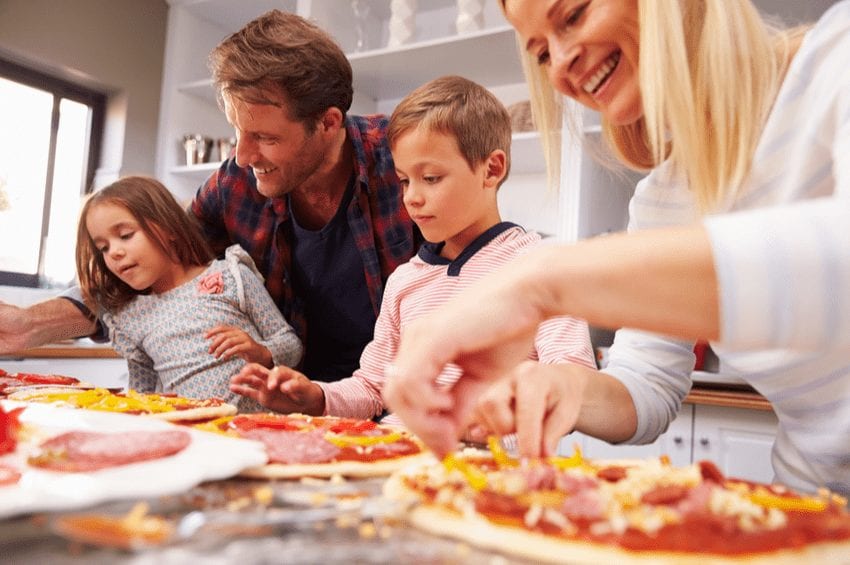 Making keto pizzas