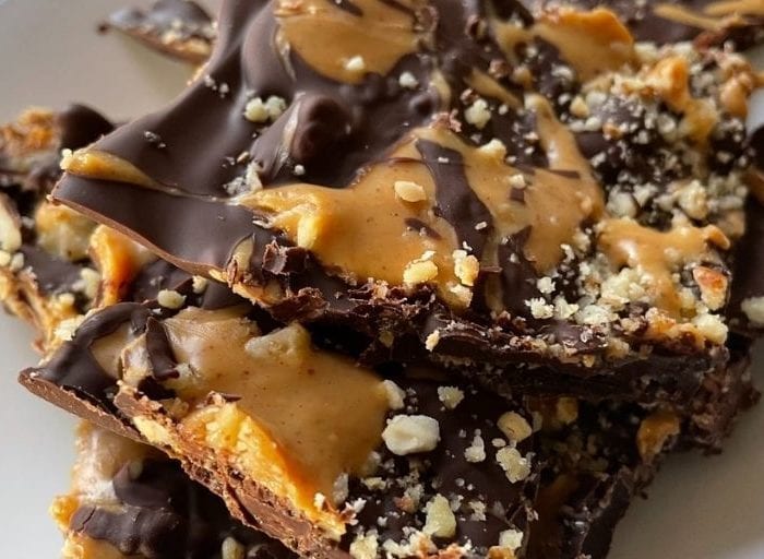 keto chocolate peanut butter bark