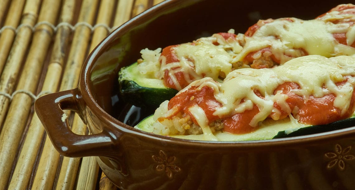 Cheesy keto zucchini lunch dish