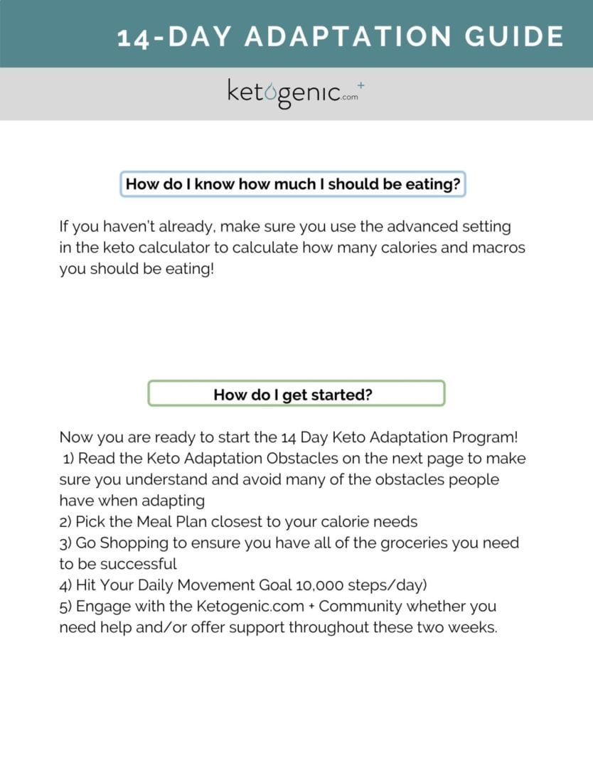 14-Day Adaptation Program Quick Start Guidepg4