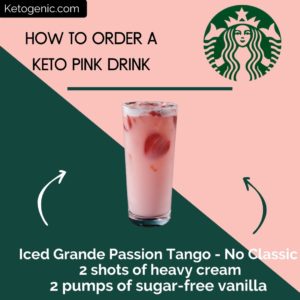 keto at starbucks pink drink