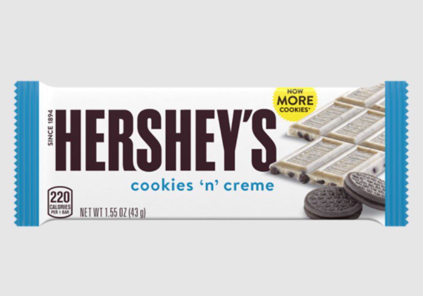 Hershey’s Cookies ‘n’ Creme Chocolate Bar