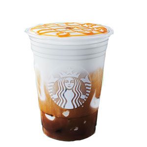 Starbucks Caramel Cloud Macchiato with whole milk