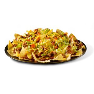 Chicken Nacho Salad with Cheddar Cheese & Chili