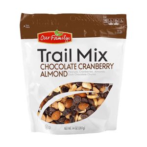 Chocolate Cranberry Almond Trail Mix