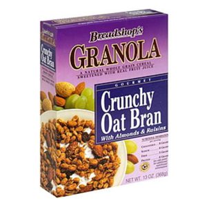 Granola, Crunchy Oat Bran w. Almonds & Raisins