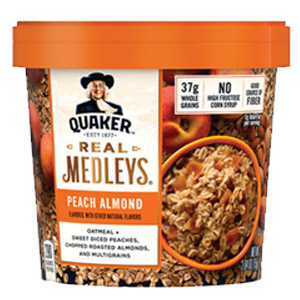 Instant Oatmeal Cereal, Peach Almond