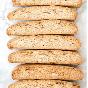 Toasted Almond Vanilla Biscotti