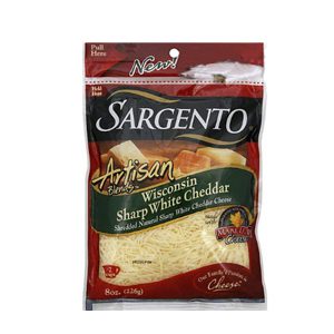 Artisan Blends Wiscon Sharp White Cheddar Shredded Cheese