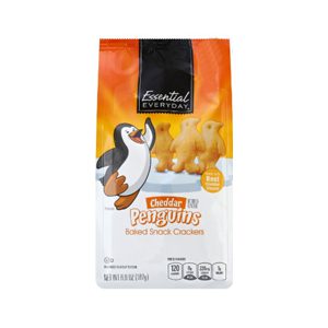 Baked Snack Crackers Penguins, Extra Cheddar