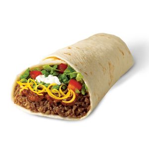 Beef Big Ol' Burrito with Cheddar Cheese, Chili & Sour Cream