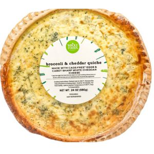 Broccoli Cheddar Quiche