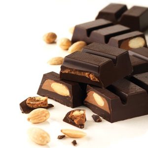 Dark Almond Chocolate Bar