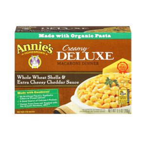 Deluxe Whole Wheat Shells Pasta & Extra Cheesy Cheddar, prepared as directed