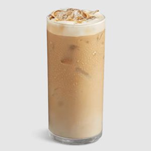 Iced Vanilla Latte with Almond Milk, without whipped cream