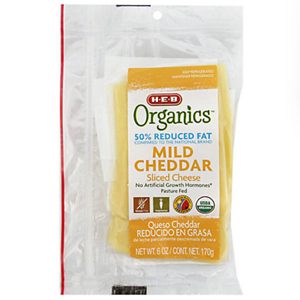 Mild Cheddar Sliced Cheese, 50% Reduced Fat