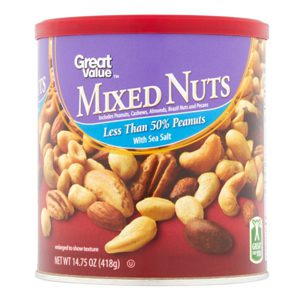 Mixed Nuts Includes Cashews, Almonds, Brazil Nuts, Pecans, Macadamia Nuts