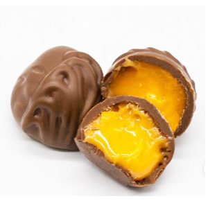 Orange Flavored Milk Chocolate with Almonds