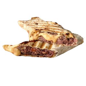 Panini Pepper Beef & Cheddar on Flatbread