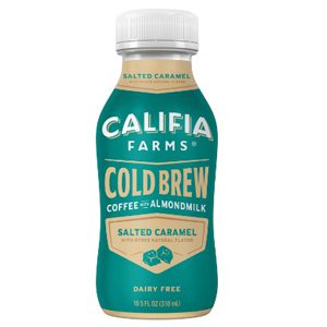 Salted Caramel Cold Brew Coffee with Almond Milk (Dairy Free)