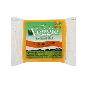 Vegan Cheddar Flavor Soy-Based Block