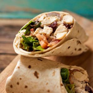 Almond Chicken Salad Wrap