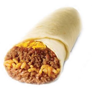 Beef Burrito with Cheddar Cheese & Chili