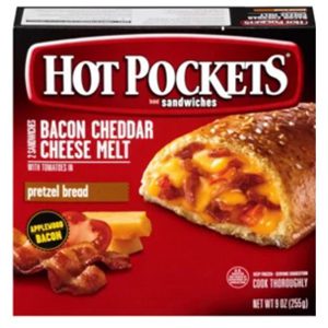 Cheddar Bacon Melt Pretzel Bread Stuffed Sandwich, frozen