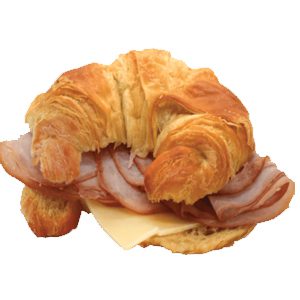 Ham & Cheese (Swiss or Cheddar) Sandwich on Croissant