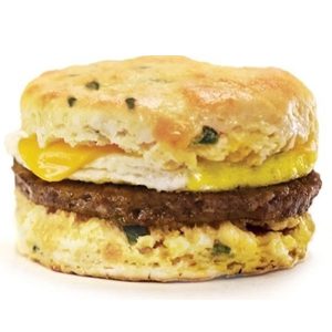 Jalapeno Cheddar Biscuit with Sausage