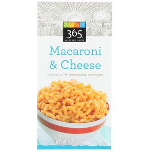 Macaroni & Cheese with Cheddar Cheese, prepared as directed