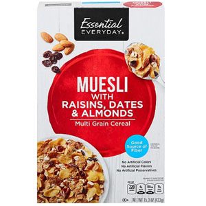 Meusli, Multi Grain Cereal With Raisins, Dates & Almonds