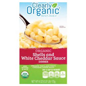 Organic Shells And White Cheddar Sauce Dinner