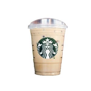 Starbucks Iced Blonde Vanilla Bean Latte with nonfat milk