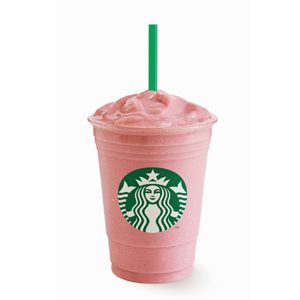 Starbucks Strawberry Frappuccino Blended Creme with whole milk, without whipped cream