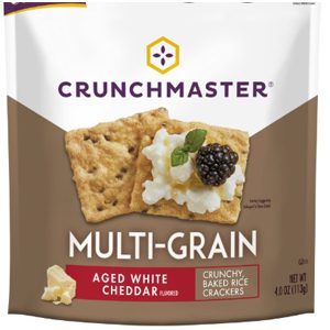 White Cheddar Baked Rice Crackers