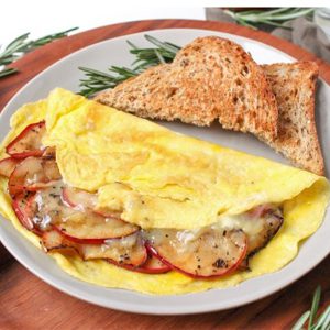 Apple Cheddar Omelet