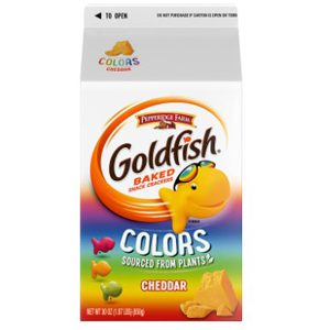 Goldfish Baked Snack Crackers, Cheddar, Colors