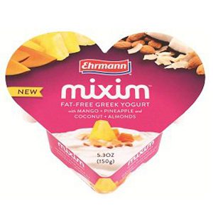 Mixim, Fat-Free Greek Yogurt with Mango, Pineapple, Coconut & Almonds