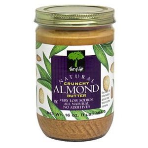 Natural, Almond Butter, Crunchy, No Sodium