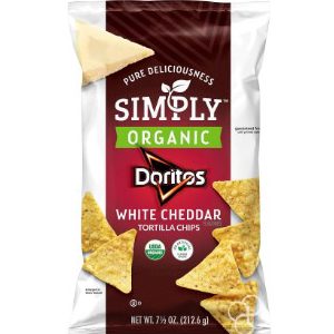 Simply Organic White Cheddar Flavored Tortilla Chips