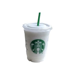 Starbucks Iced White Chocolate Mocha with Soy Milk, without whipped cream