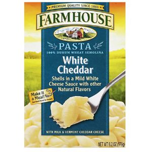 White Cheddar Pasta, as packaged